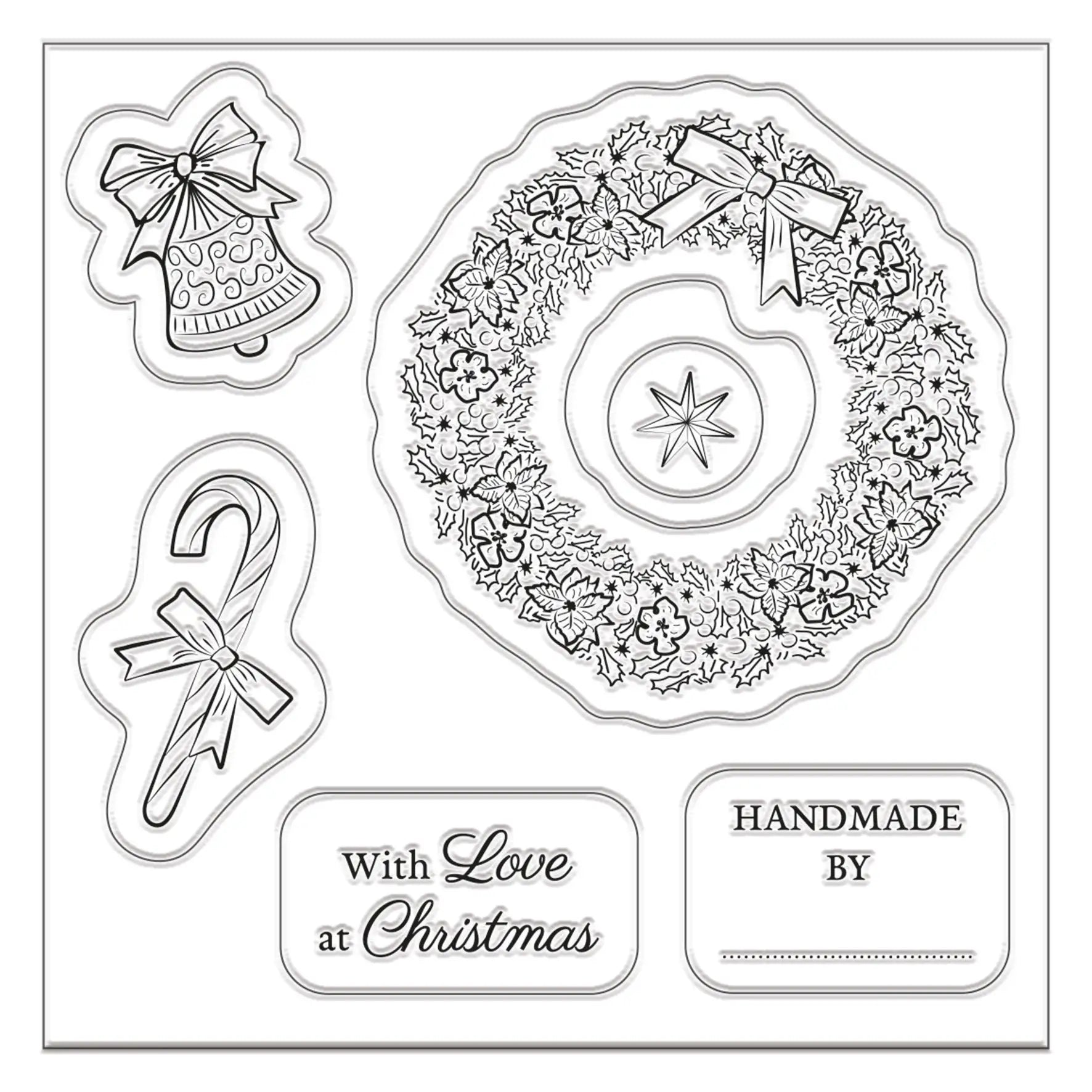 Clear Stamp (5pcs) - A Christmas Wish (PMA DCM 085) - Printable Heaven