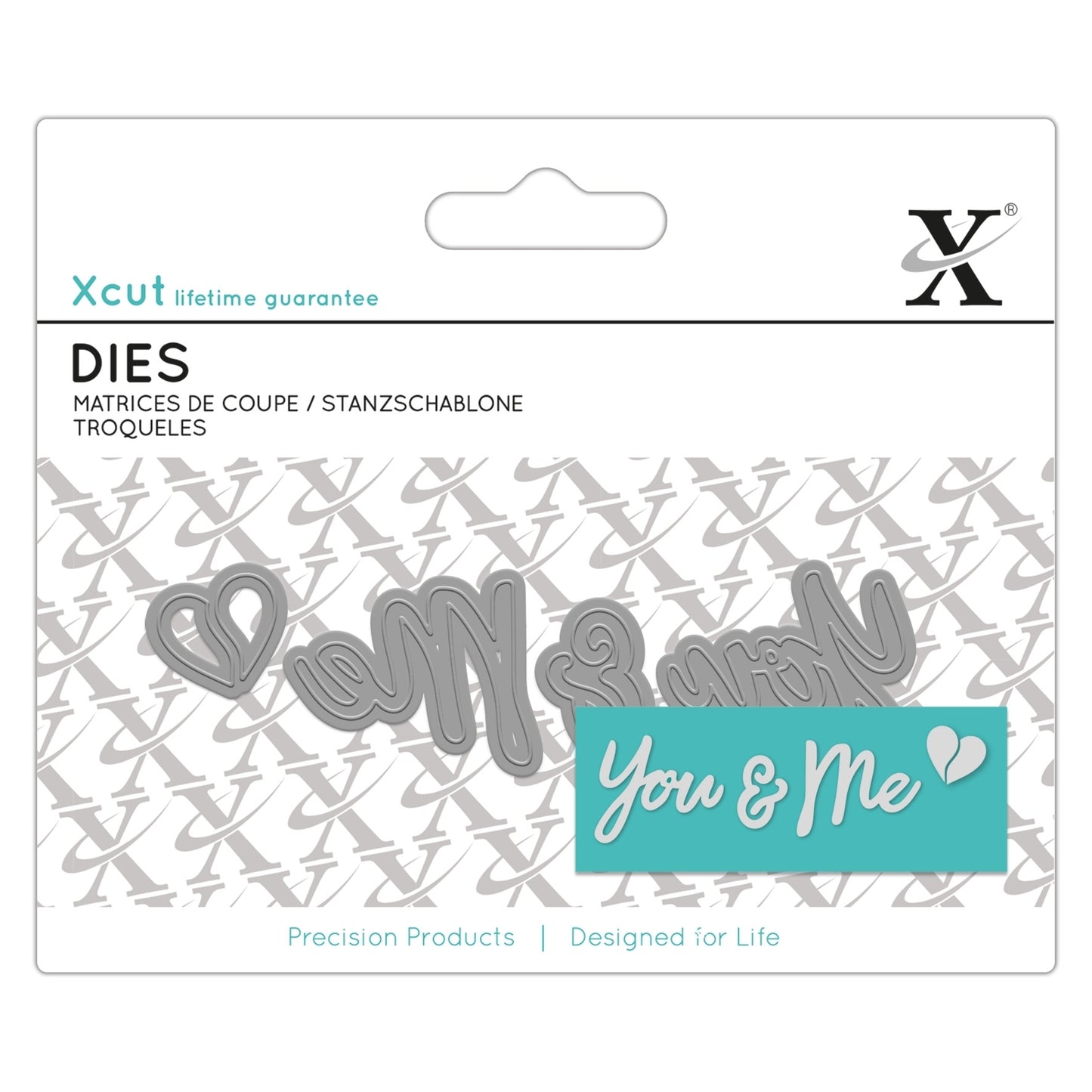 Mini Sentiment Die (4pcs) - You & Me (XCU 504055)