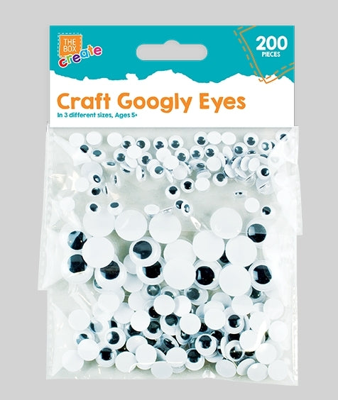 Self-adhesive Googly Eyes, 200pcs (STA0277)