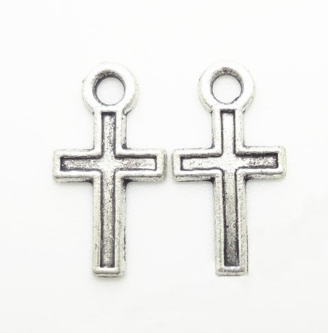 Metal Charms - Small Cross (20)