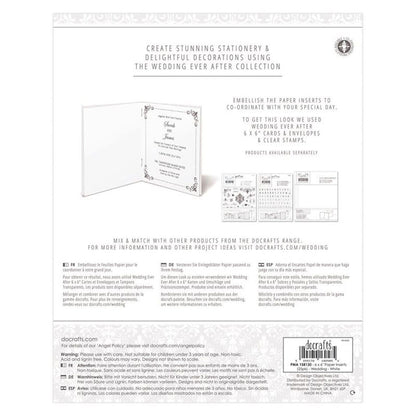 6 x 6" Paper Inserts (25pk) - Wedding White (PMA 158130)