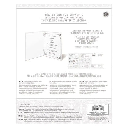 6 x 6" Paper Inserts (25pk) - Wedding White (PMA 158130) - Printable Heaven