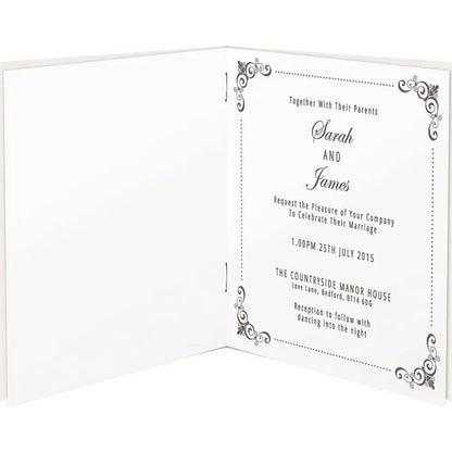 6 x 6" Paper Inserts (25pk) - Wedding White (PMA 158130) - Printable Heaven