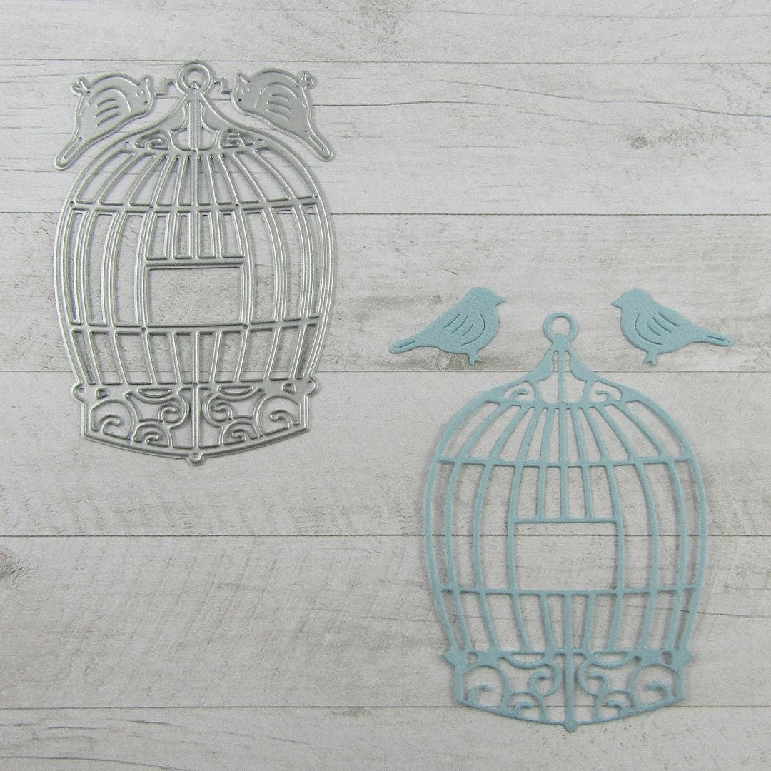 Printable Heaven Birdcage Cutting Die with Birds (3Pcs) (A031)