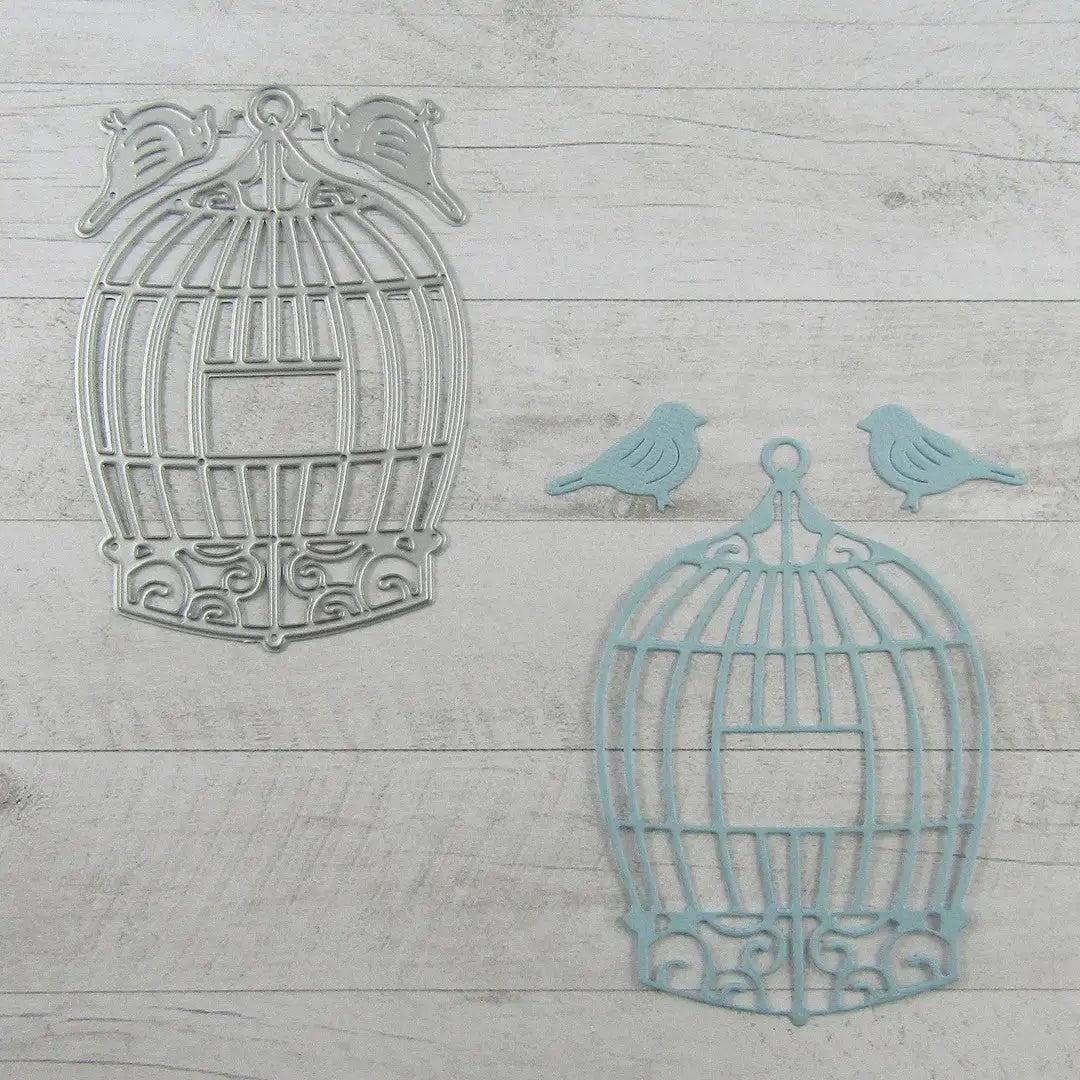 Printable Heaven Birdcage Cutting Die with Birds (3Pcs) (A031) - Printable Heaven
