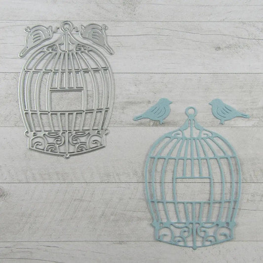 Printable Heaven Birdcage Cutting Die with Birds (3Pcs) (A031) - Printable Heaven