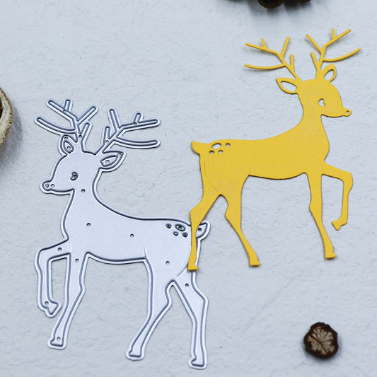 Printable Heaven Christmas Cutting Die Young Reindeer (A043)