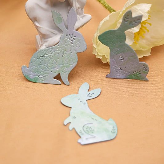 Printable Heaven Cutting Die Three Pretty Rabbits (A101)