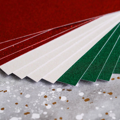 A5 Adhesive Glitter Sheets Festive (DCGCD047) - Printable Heaven