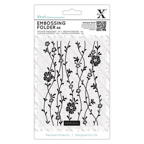 Xcut A6 Embossing Folder - Blossom Vines (XCU 515232)