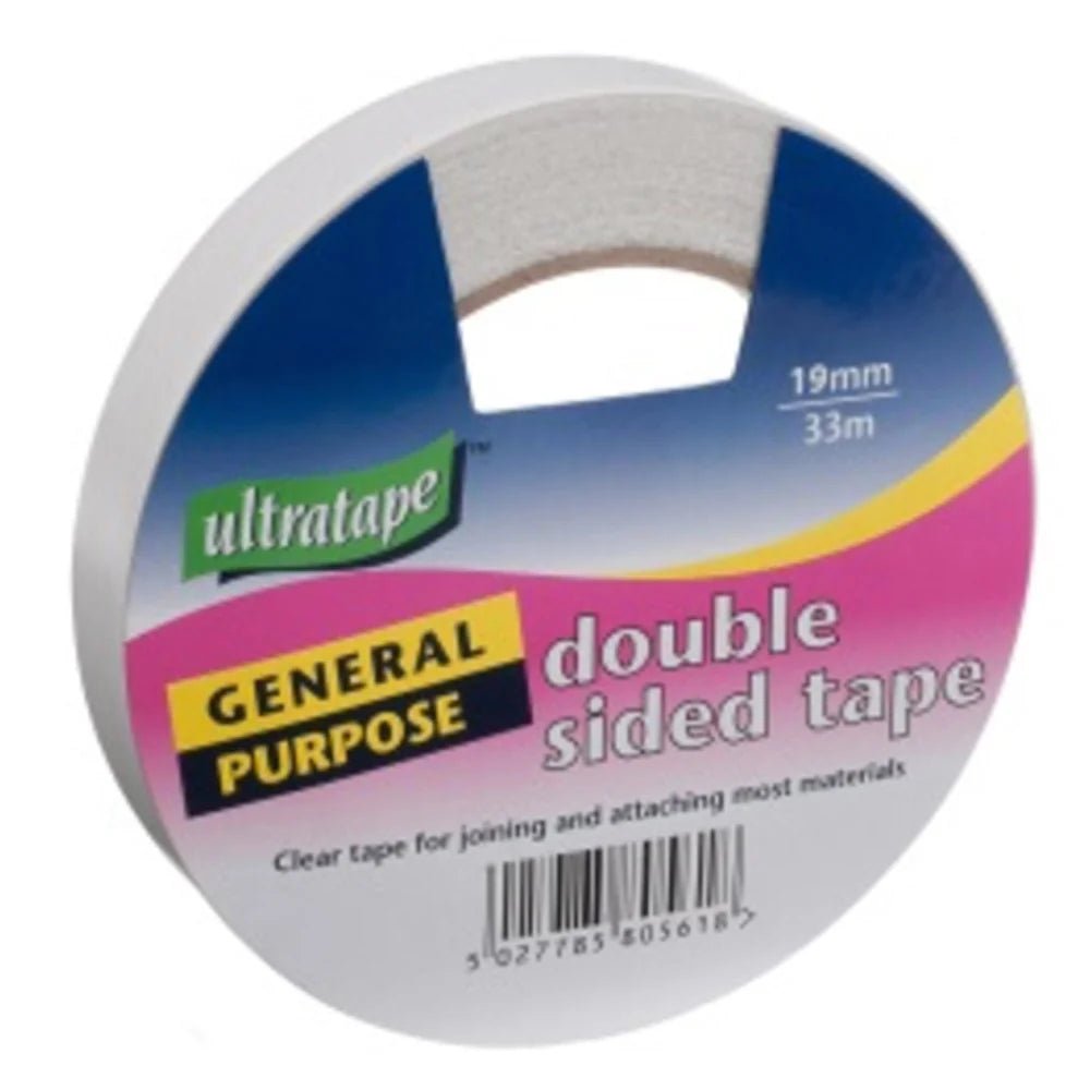 Ultratape 19mm X 33m Clear Double Sided Tape - Printable Heaven