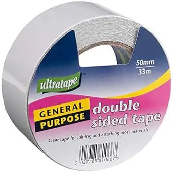 Ultratape 50mm X 33M Clear Double Sided Tape - Printable Heaven