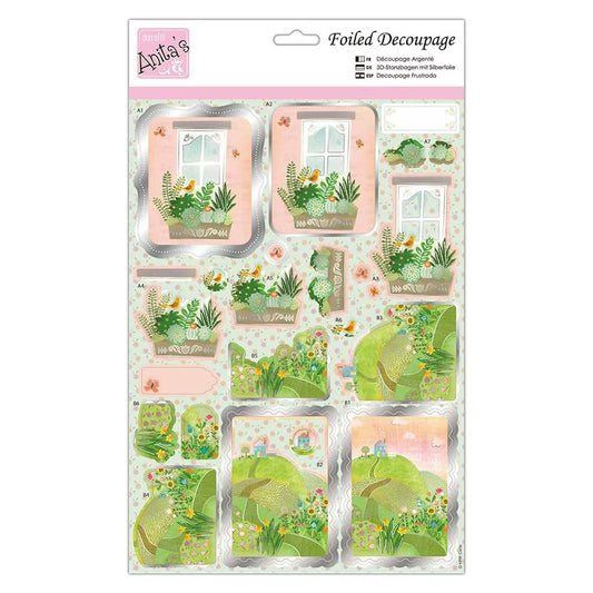 Foiled Decoupage - House On The Hill