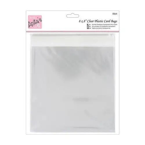 8x8 Clear Bags (50pack) (ANT 1651009) - Printable Heaven
