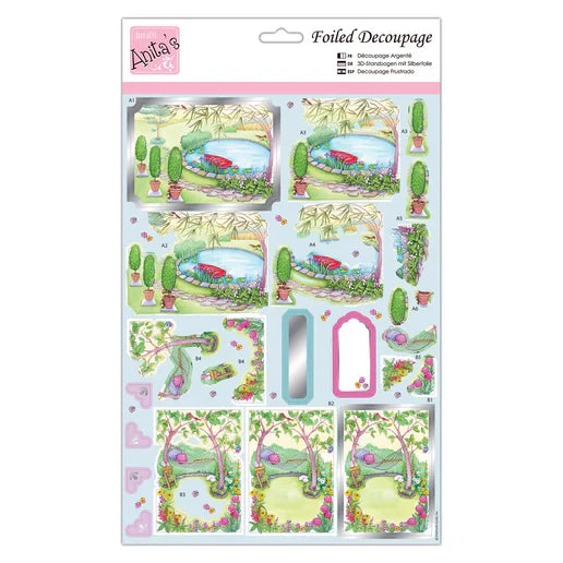 Foiled Decoupage - Relax in the Garden (ANT 169789)