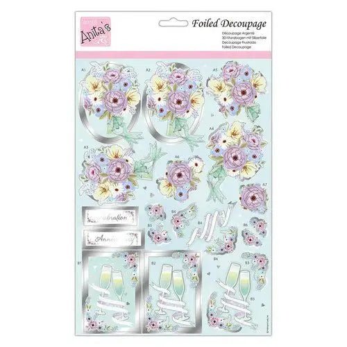 Foiled Decoupage - Wedded Bliss (ANT 169917) - Printable Heaven