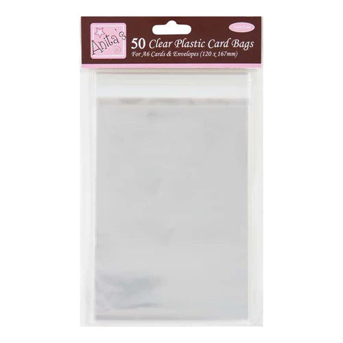 Anita's A6 Clear Plastic Card Bags (50pk) (ANT 1651000)