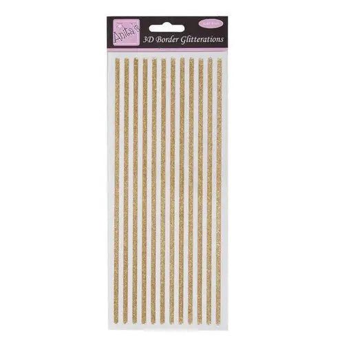 Anita's Glitterations 3D Border - Gold (ANT 8182900 ) - Printable Heaven