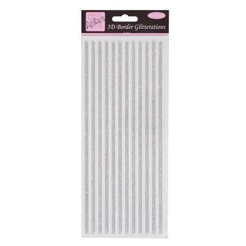 Anita's Glitterations 3D Border - Silver (ANT 8182901 ) - Printable Heaven