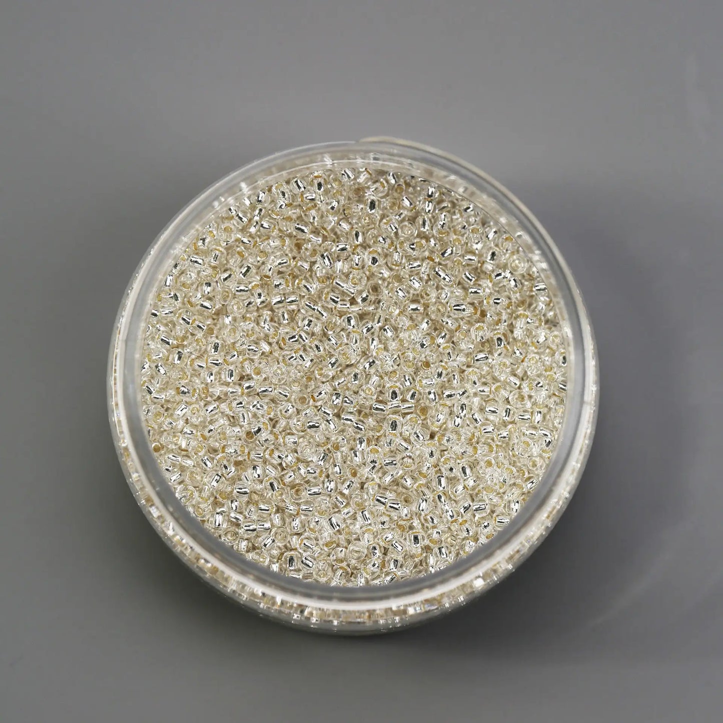 2mm Clear/Silver Lined Glass Seed Beads - Printable Heaven