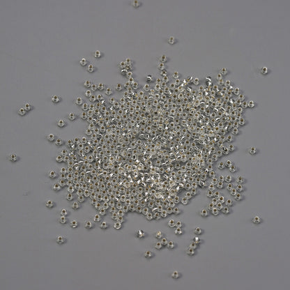 2mm Clear/Silver Lined Glass Seed Beads