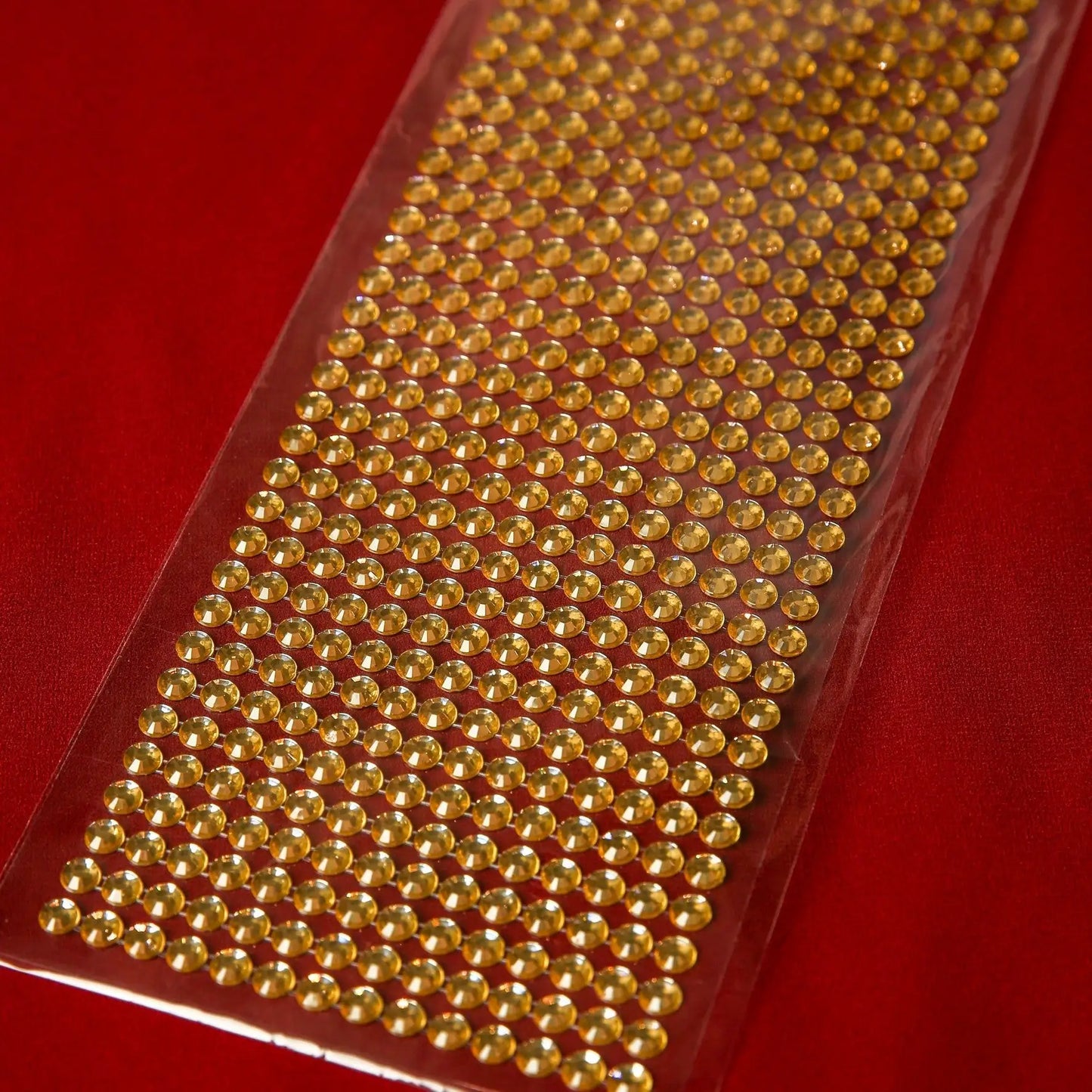 6mm Gold Crystal Adhesive Jewels - Printable Heaven