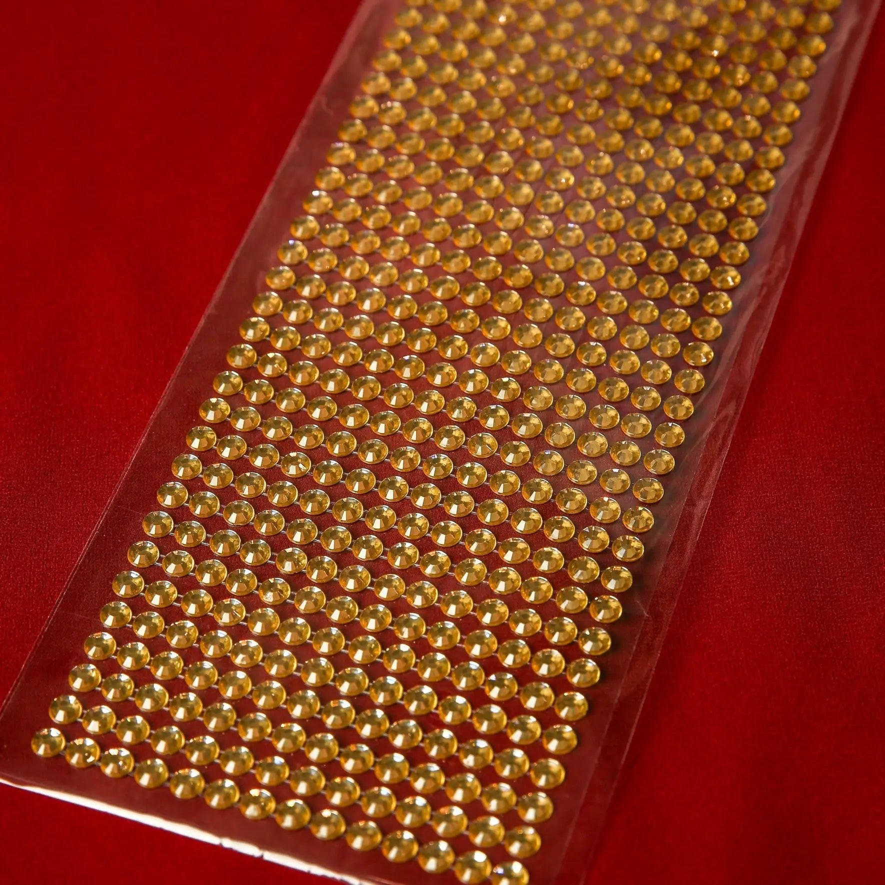 6mm Gold Crystal Adhesive Jewels - Printable Heaven