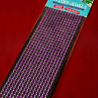 6mm Purple Crystal Sticky Gems - Printable Heaven