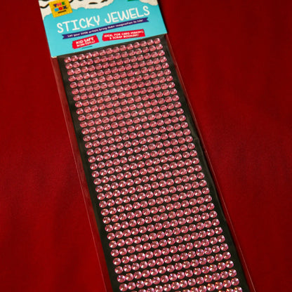 6mm Pink Crystal Sticky Gems - Printable Heaven