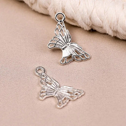 Butterfly Metal Charms (8pcs) (MLB-042) - Printable Heaven