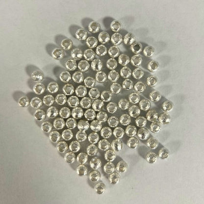 5mm Silver Plated Beads (100pcs) - Printable Heaven
