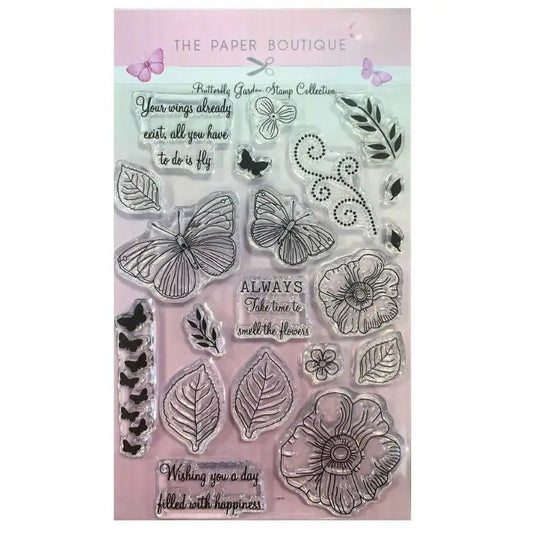 The Paper Boutique - Butterfly Garden Stamp Collection (1074) - Printable Heaven