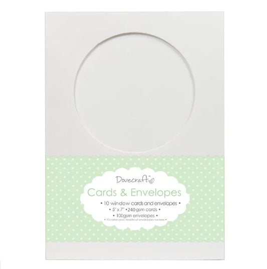 Dovecraft Circle 5x7 Cards & Envelopes 10 Pk (DCCE011)