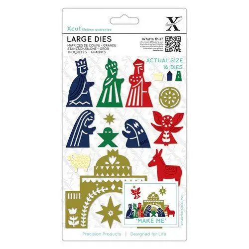 Xcut Large Dies - Nativity (16pcs) - Printable Heaven