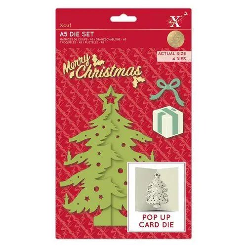 Xcut A5 Dies - Pop Up Card - Christmas Tree - Printable Heaven