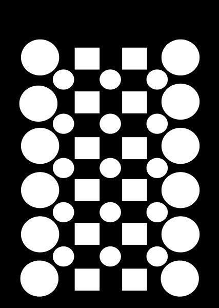 Creative Expressions Mini Stencil Checker Board 3 in x 4 in (CEMSCHECK)