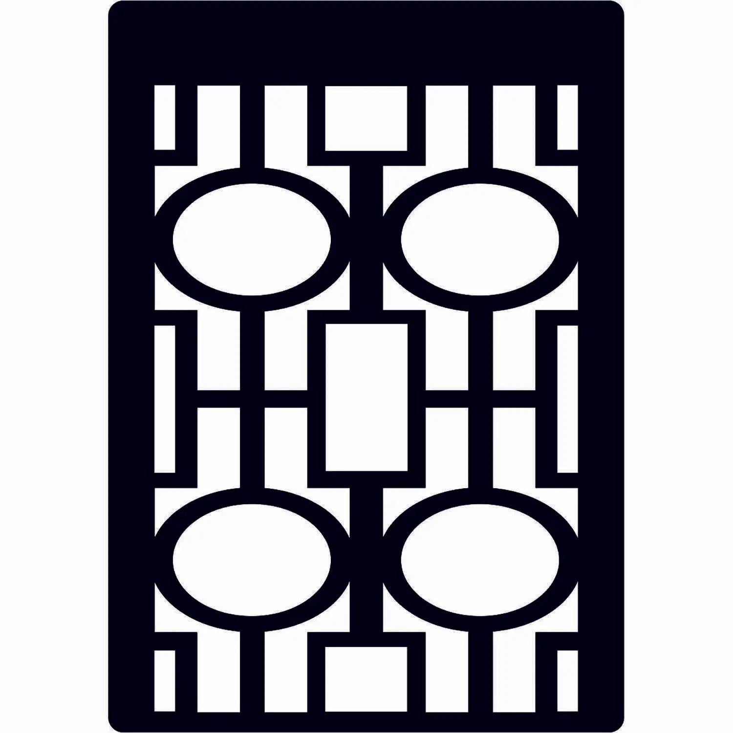Creative Expressions Mini Stencil Art Deco 3 in x 4 in (CEMSDECO) - Printable Heaven