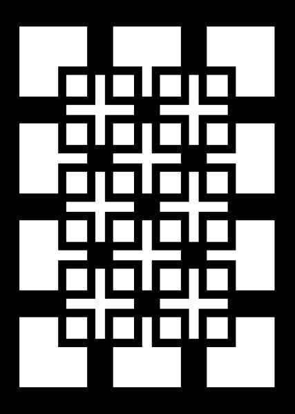 Creative Expressions Mini Stencil Knots & Crosses 3 in x 4 in (CEMSKNOT)