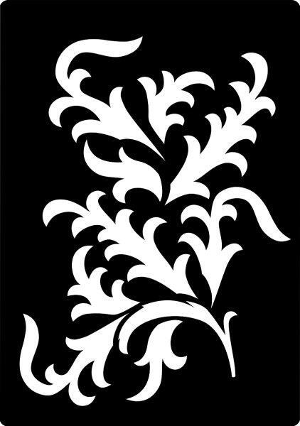 Creative Expressions Mini Stencil Fancy Vine 3 in x 4 in (CEMSVINE)