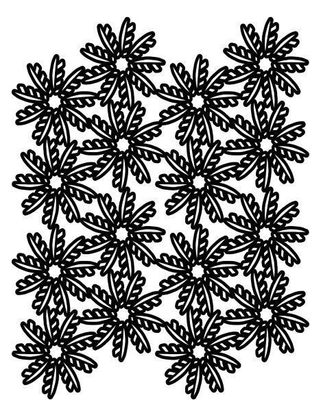 Creative Expressions Lacy Floral Leaves A5 Stencil (CEST006)