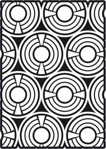Creative Expressions Geometric Circles A5 Stencil (CEST008)