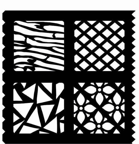 Creative Expressions Crazy Paving 7 in x 7 in Stencil (CEST024)