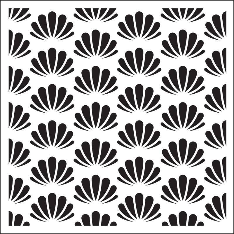 Creative Expressions Sue Wilson Seashells 6 in x 6 in Stencil (CEST066)