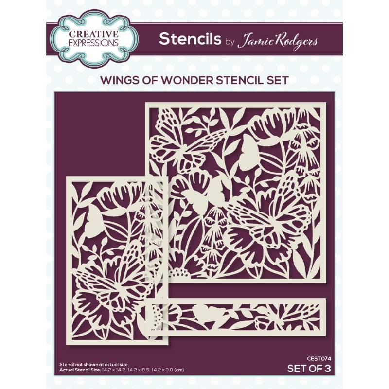 Creative Expressions Jamie Rodgers Wings Of Wonder Stencil Set (CEST074)