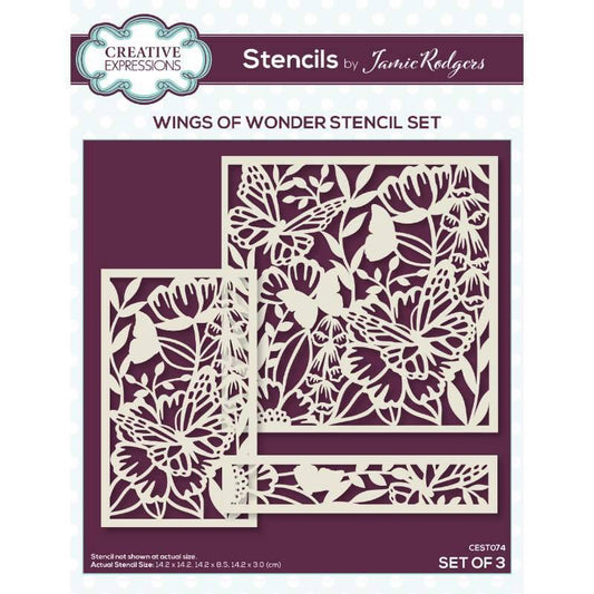 Creative Expressions Jamie Rodgers Wings Of Wonder Stencil Set (CEST074)