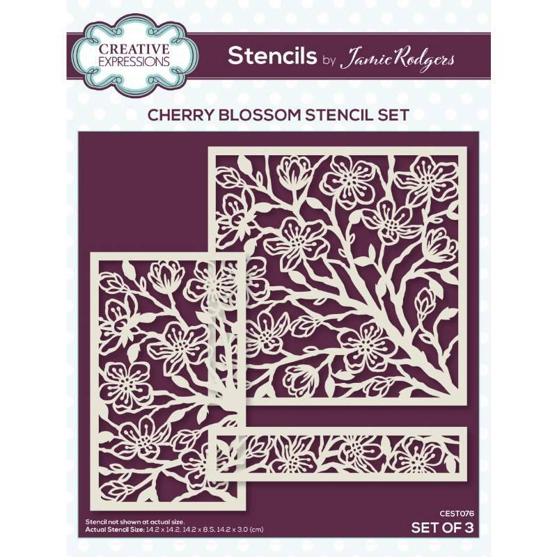 Creative Expressions Jamie Rodgers Cherry Blossom Stencil Set (CEST076)