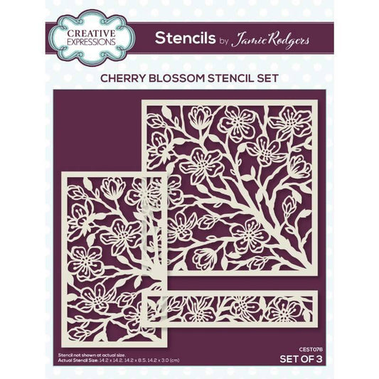 Creative Expressions Jamie Rodgers Cherry Blossom Stencil Set (CEST076)