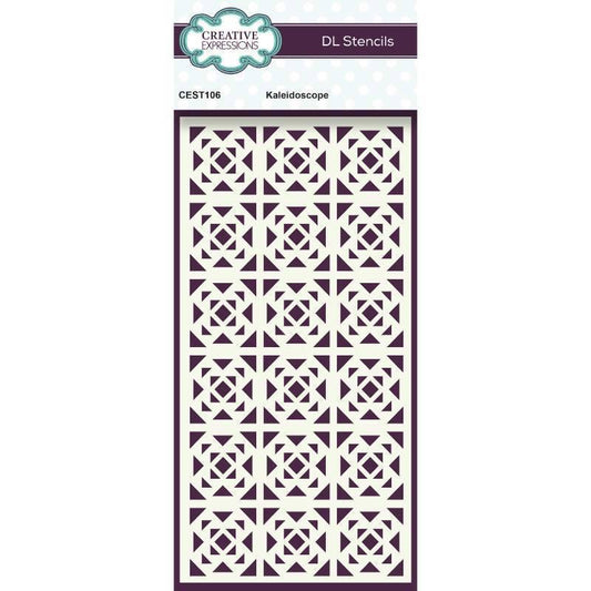 Creative Expressions Kaleidoscope DL Stencil 4 in x 8 in (10.0 x 20.3 cm) (CEST106)