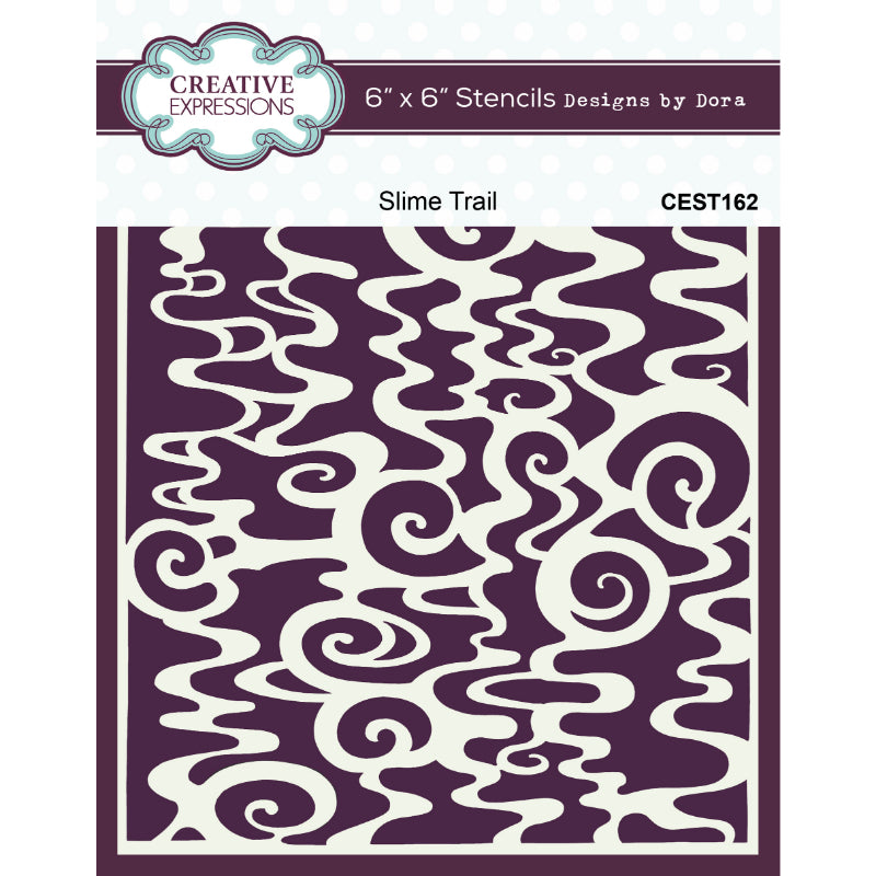 Creative Expressions Dora Slime Trail 6 in x 6 in Stencil (CEST162)