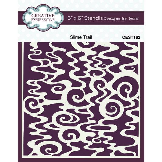 Creative Expressions Dora Slime Trail 6 in x 6 in Stencil (CEST162)